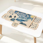 VEVOR 1500 detaļu rotējošs puzles dēlis ar 5 atvilktnēm un pārsegu, 86 x 63 cm pārnēsājams koka galds, puzļu organizators pieaugušajiem, uzglabāšanas sistēma, dzimšanas dienas dāvana mammai