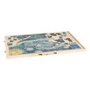VEVOR 1500 detaļu rotējošs puzles dēlis ar 5 atvilktnēm un pārsegu, 86 x 63 cm pārnēsājams koka galds, puzļu organizators pieaugušajiem, uzglabāšanas sistēma, dzimšanas dienas dāvana mammai
