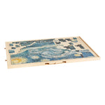 VEVOR 1500 detaļu rotējošs puzles dēlis ar 5 atvilktnēm un pārsegu, 86 x 63 cm pārnēsājams koka galds, puzļu organizators pieaugušajiem, uzglabāšanas sistēma, dzimšanas dienas dāvana mammai