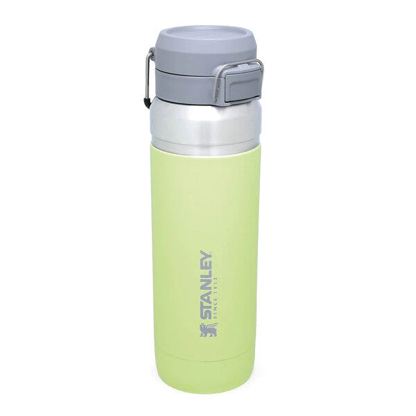 Stanley Thermal Bottle The Quick Flip Water Bottle Go 1,06L,10h hot,18h cold, lemon yellow, stainless steel, 100% original