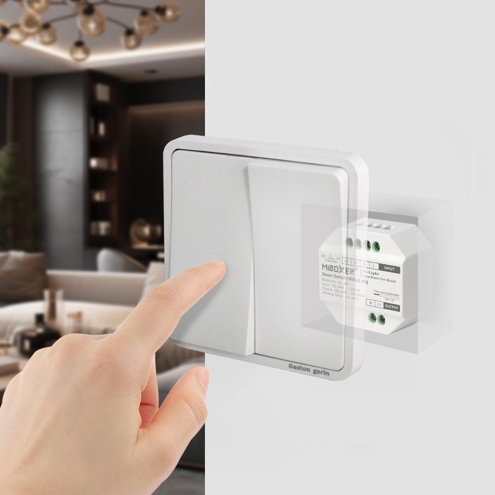 Nutikas lüliti (WiFi + 2,4G) AC100-240V Max 10A