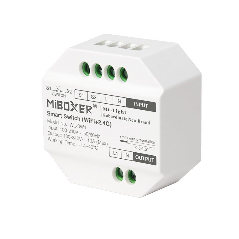 Nutikas lüliti (WiFi + 2,4G) AC100-240V Max 10A