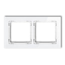 Universāls 2-vietīģs rāmis - stikla efekts (rāmis: balts; apakšējā daļa: balta)