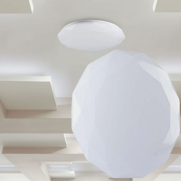 LED V-TAC disainiga ümmargune kuppelvalgusti kaugjuhtimispuldiga, IP20, valge, timmitav, 3/1