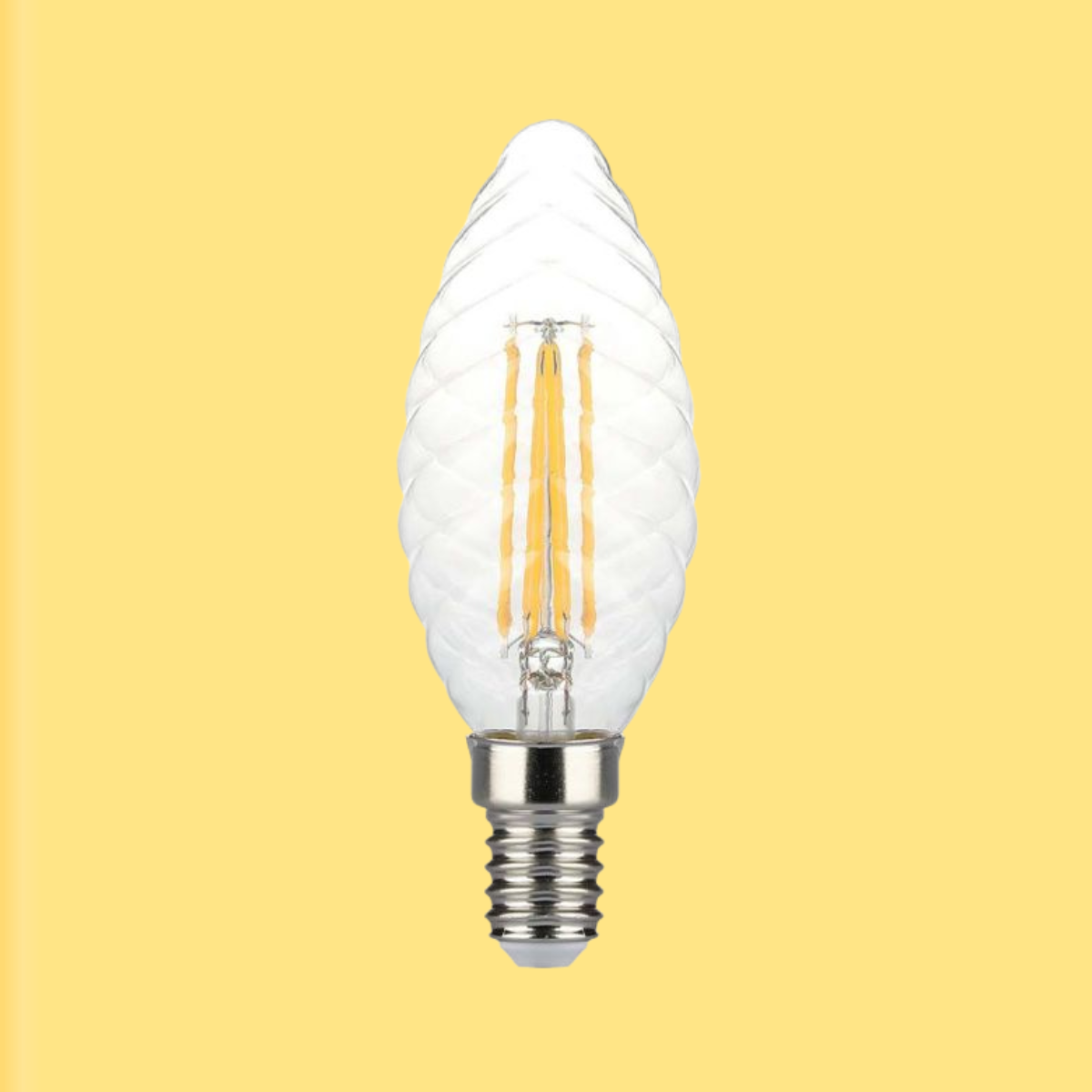 E14 4W(400Lm) LED-lambi hõõgniit, V-TAC, IP20, timmitav, soe valge valgus 3000K
