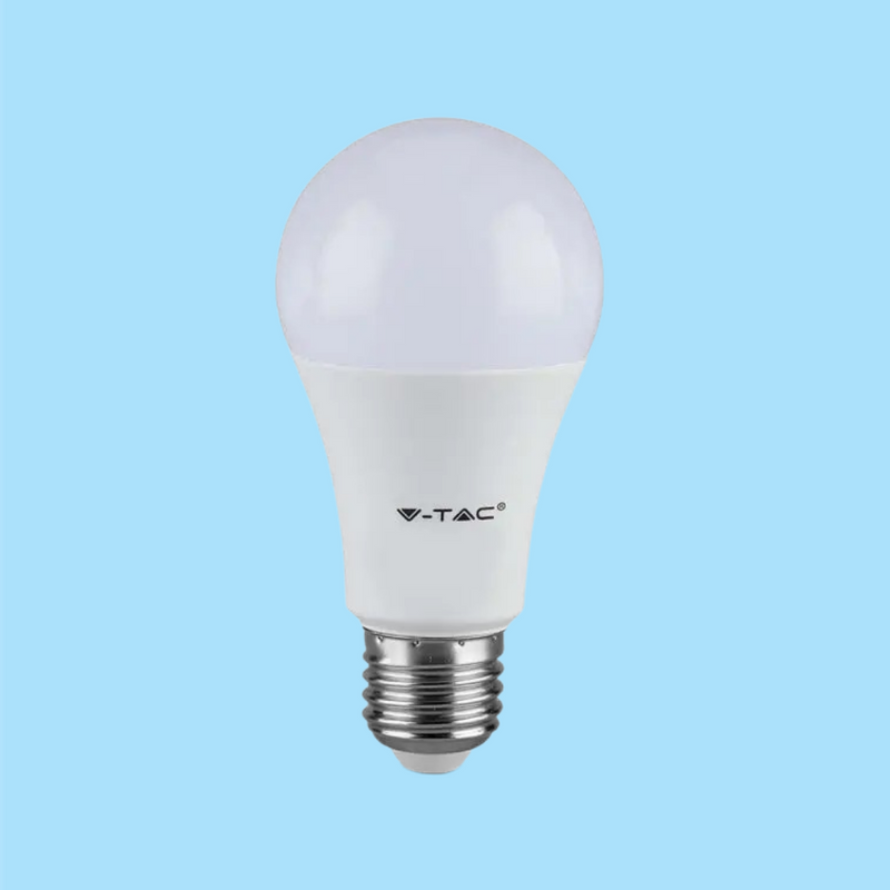 Светодиодная лампа E27 8,5 Вт (806 лм), V-TAC, A60, IP20, холодный белый 6500K