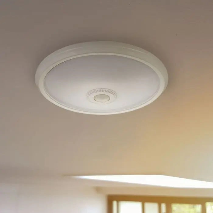 12W(1000Lm) LED poster, white, round, IP20, V-TAC SAMSUNG, with motion sensor, 5 years warranty, cold white 6400K