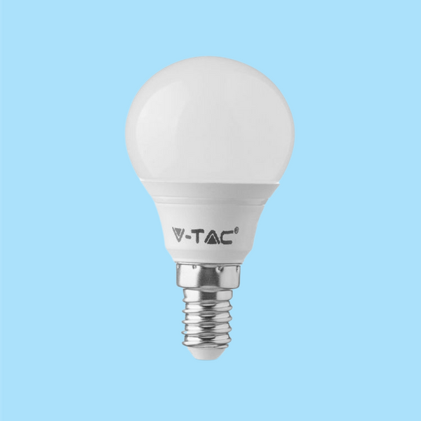 E14 4,5W (470Lm) LED-lampa V-TAC SAMSUNG, 5 års garanti, P45, 6400K