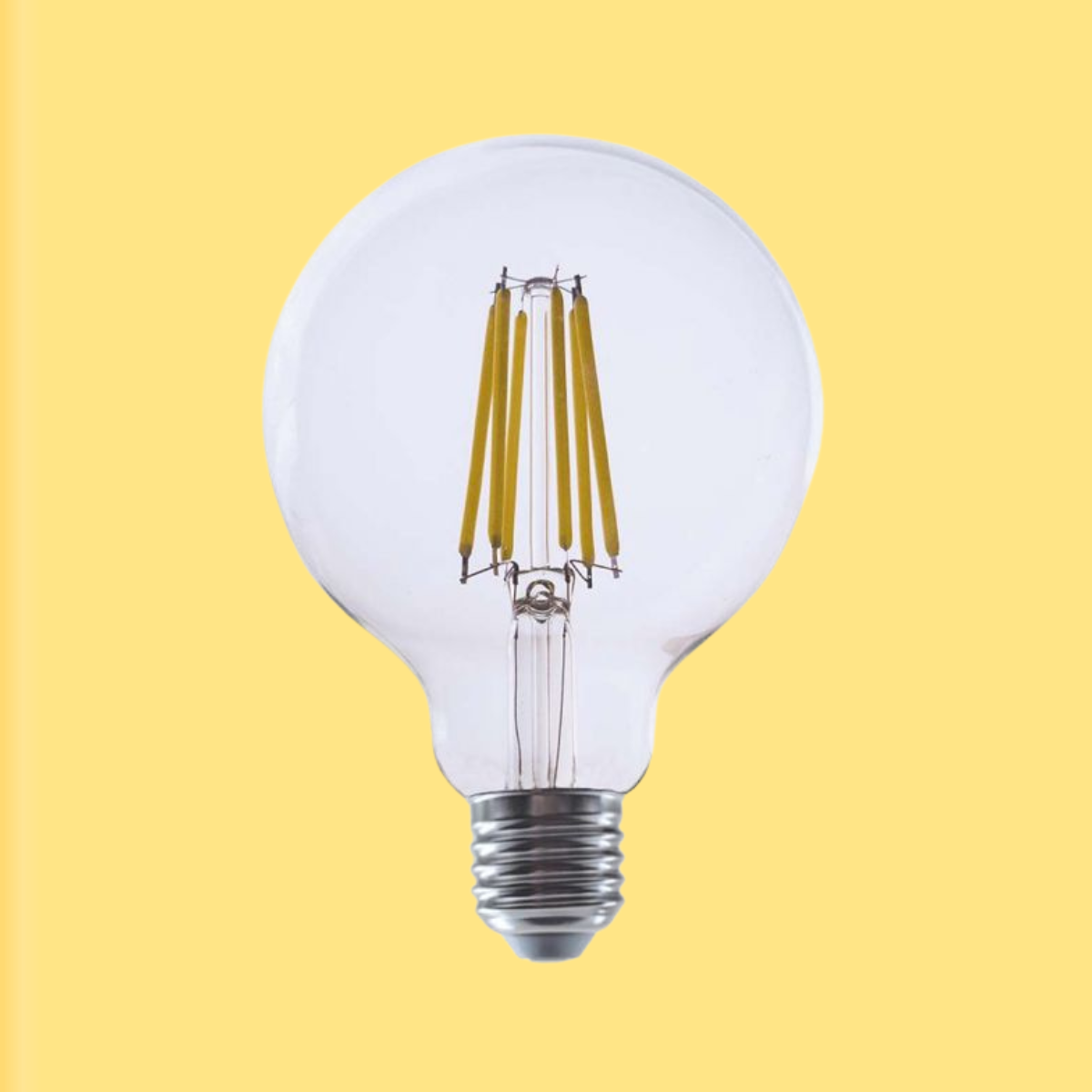 E27 4W(840Lm) LED Spuldze Filament, V-TAC, IP20, G95, silti balta gaisma 3000K