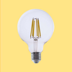E27 4W(840Lm) LED-lambi hõõgniit, V-TAC, IP20, G95, soe valge valgus 3000K