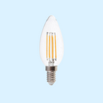 E14 4W(400Lm) LED-lambi hõõgniit, küünlakujuline, V-TAC, jaheda valge valgus 6000K