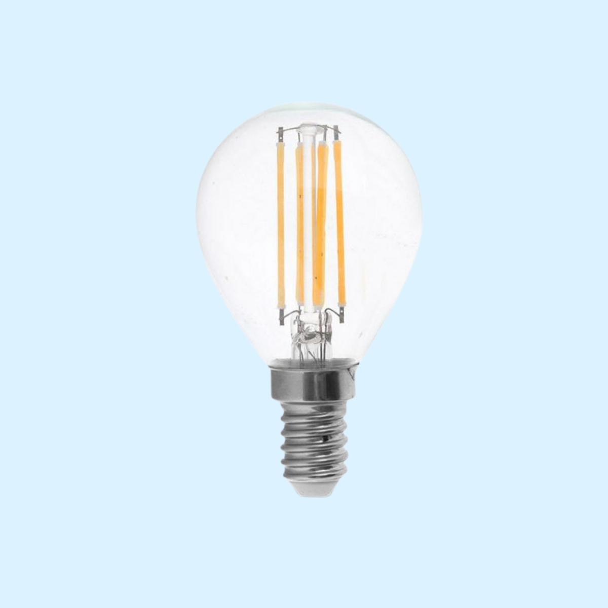 E14 4W(400Lm) LED-lampa Filament, P45, V-TAC, kallvitt ljus 6000K