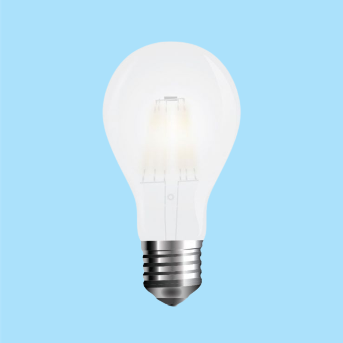 E27 4W(400Lm) LED-lampa med frostad glödtråd, A60, V-TAC, kallvit 6400K