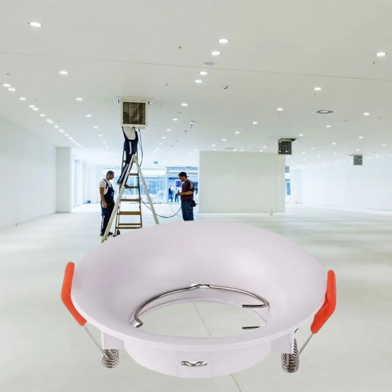 GU10 iebūvējams karkass/armatūra, apaļas formas, Ø88X35mm, iebūv. Izm. Ø80mm, balts, V-TAC