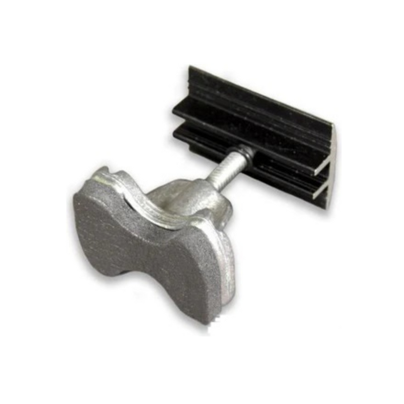 NOVOTEGRA Middle clamp, for fixing the solar panel, black