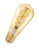 E27 5W(250Lm) LED OSRAM lambipirn VINTAGE 1906, IP20, ST64, soe valge valgus 2000K