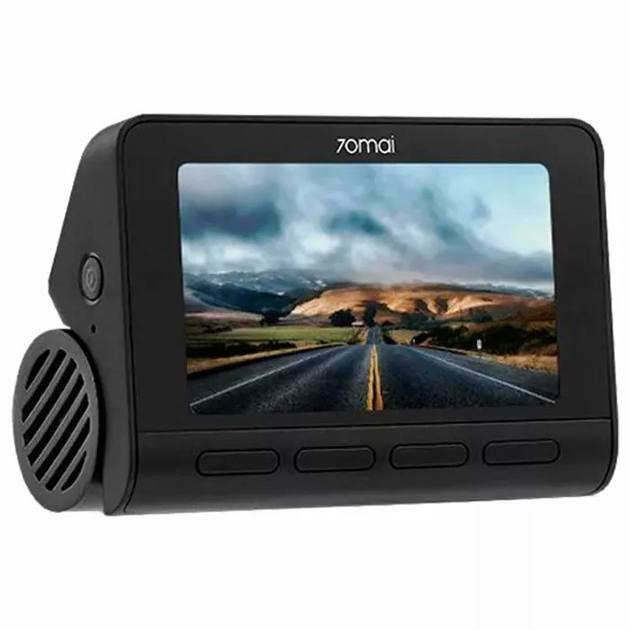 Car video recorder 4K, night vision, recording angle 140°, 2-inch screen, possibility to insert memory card up to 64GB. Can be connected to smart devices using the application. 500mAh battery.
