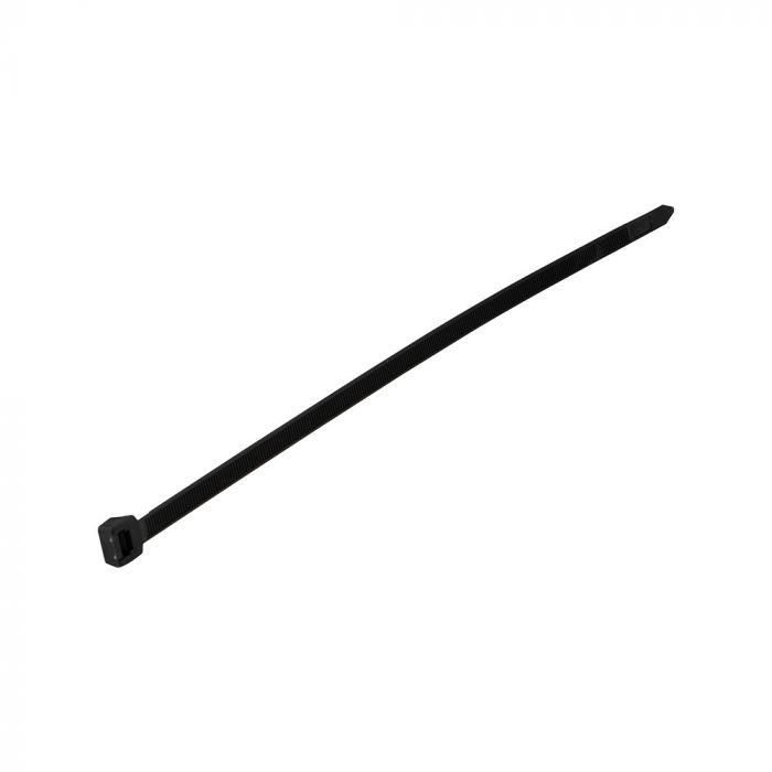 Daudzfunkcionāla neilona kabeļu savilce 2.5x200mm (100gab), melna, V-TAC