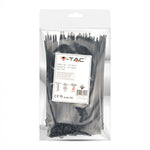 Multifunktsionaalne nailonist kaabliside 3.5x150mm (100gab), must, V-TAC
