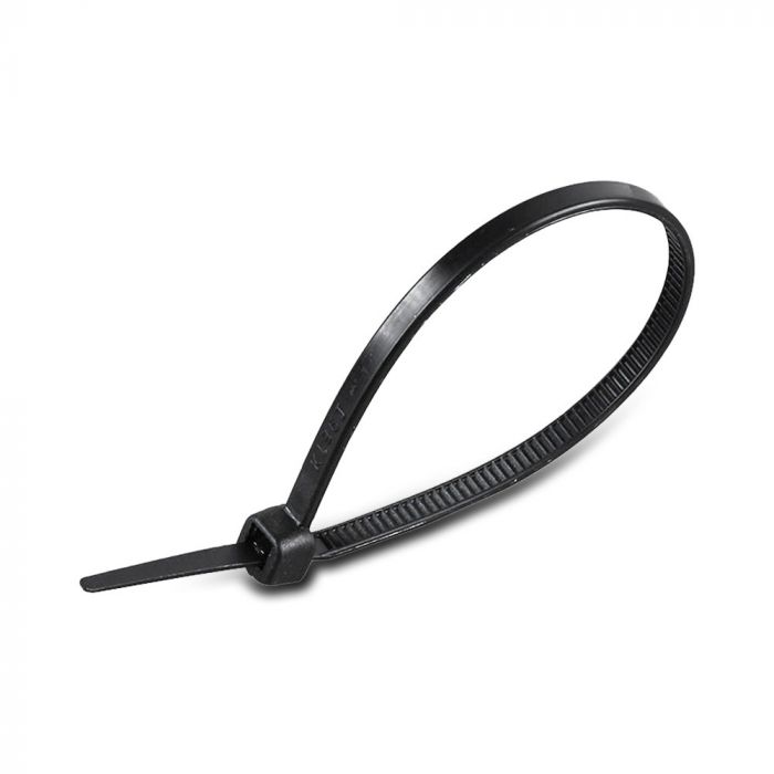 Multi-functional nylon cable tie 4.5x300mm (100pcs), black, V-TAC