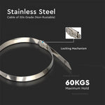 Multifunctional metal cable tie 4.6x300mm (100 pcs), V-TAC