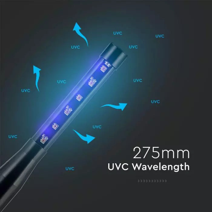 UV-C dezinfekcijas lampa 14W, 275 nm 14 MV 2600 mA SV1A, metāla, 268x22mm, V-TAC
