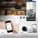 Infrared LED SMART Bulb Remote Controller, Black, IP20, Compatible with AMAZON ALEXA &amp; GOOGLE HOME