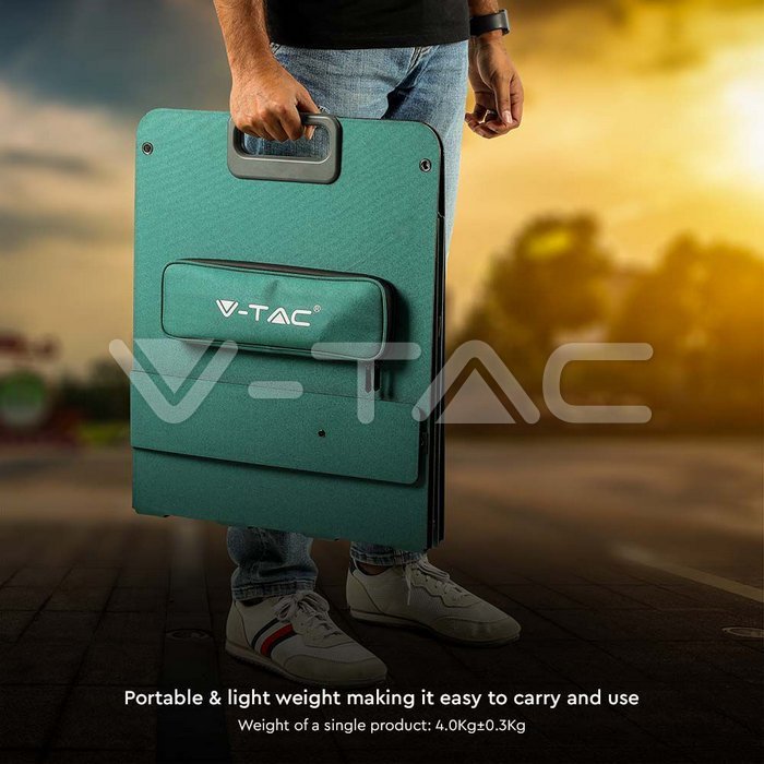 80W V-TAC solpanel för portabel laddningsstation/batteri