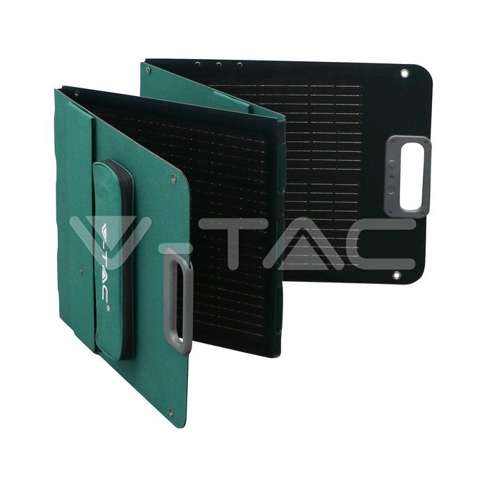 80W V-TAC päikesepaneel kaasaskantavale laadimisjaamale/akule