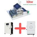 10KW hybrid växelriktarsats för solsystem, 3 faser, 5 års garanti + 10kW/h eller 10240W Batteri med elektronisk LED-display, används för hybrid solsystem, 200Ah/51,2V, V-TAC varumärke, 5 års garanti, 7000 fulla laddningscykler
