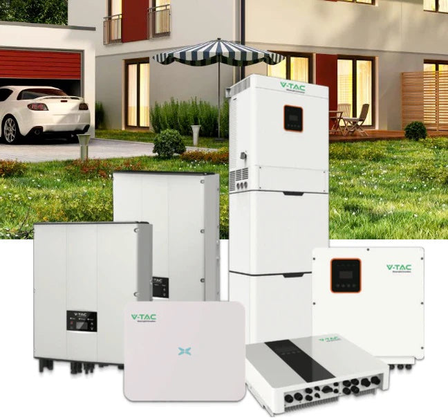 DEYE 12KW hybrid inverter for solar system, "Sadales Tīkla" verified, SKU:11543 3 phases,5 years warranty, 380VAC,V-TAC brand,IP65,LCD display, 240A charging