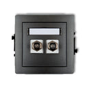 Antenas 2-vietīgas kontaktligzdas mehānisms F (SAT) niķelēts