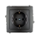 1-poolne pesa, mehaaniline DECO maandusega SCHUKO 2P+Z, z/a, IP20, grafiidist