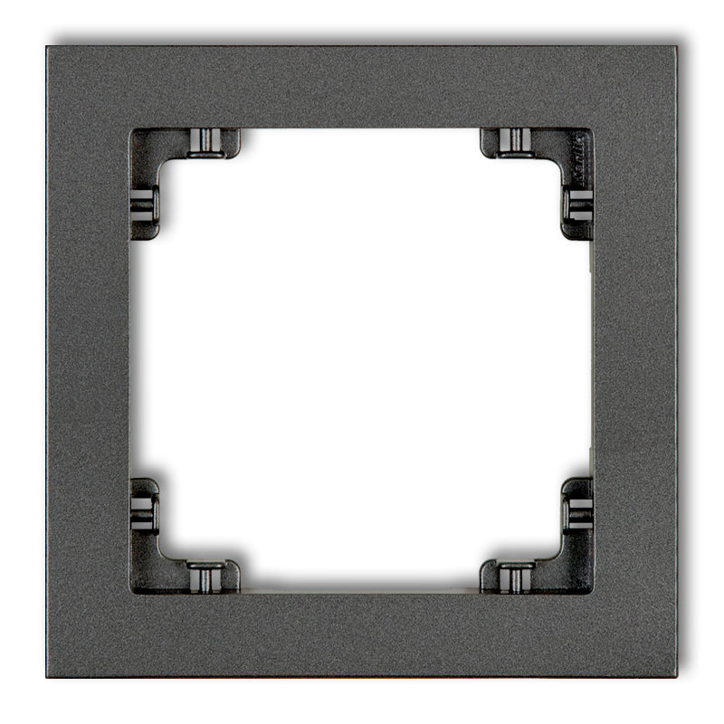 Universaalne 1-istmeline plastmassist raam DECO, grafiit