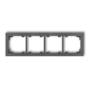 Universāls 4-vietīgs plastmasas rāmis DECO, grafīta