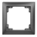 Universaalne 1-kohaline plastmassist raam DECO Soft, grafiit