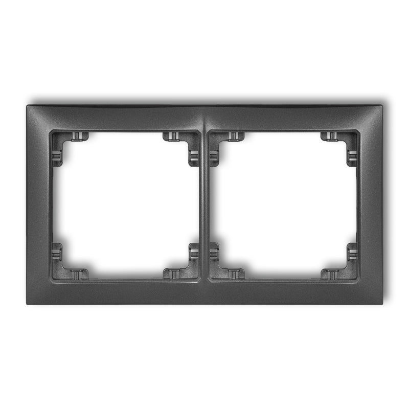 Universal 2-seater plastic frame DECO Soft, graphite