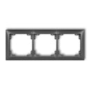 Универсальный 3-местный пластиковый каркас DECO Soft, графит