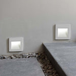 3W(200Lm) LED Kāpņu gaismeklis, V-TAC, kvadrāta, balts, IP20, neitrāli balta gaisma 4000K