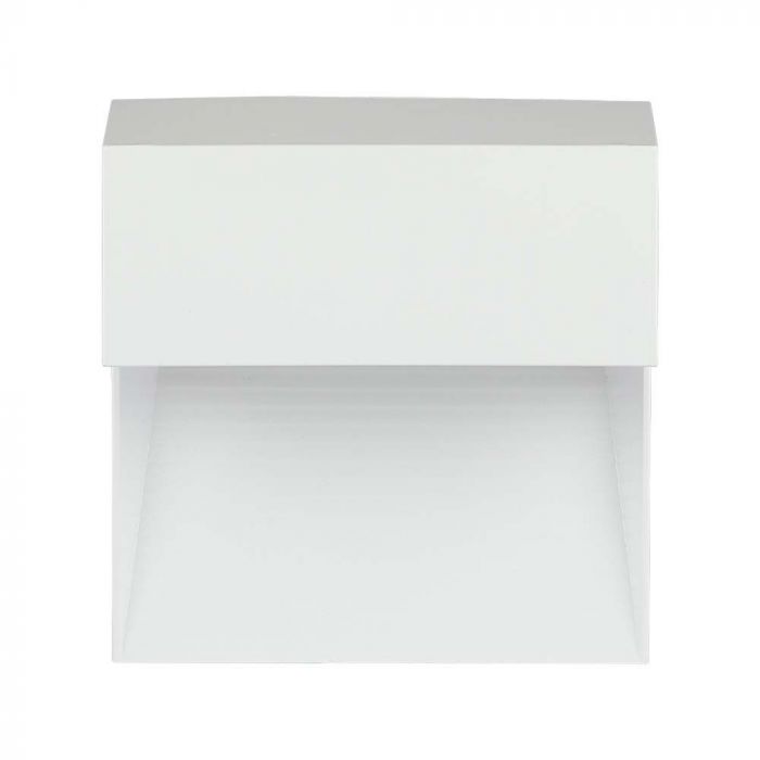 3W(300Lm) LED-trapphusarmatur, V-TAC, fyrkantig, vit, IP65, varmvitt ljus 3000K