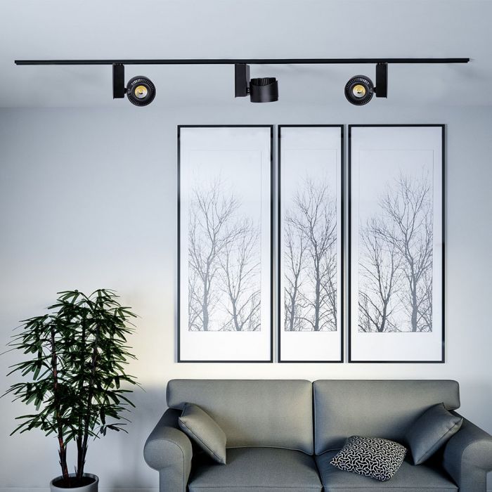 Parauga izpārdošana_33W(1800Lm) LED track light (sliežu prožektors), IP20, V-TAC, neitrāli balta gaisma 5000K