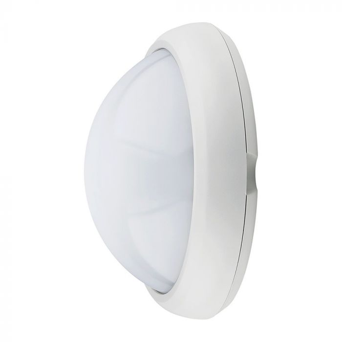 8W(560Lm) LED plafons, balts, apaļš, IP54, V-TAC, neitrāli balta gaisma 4500K