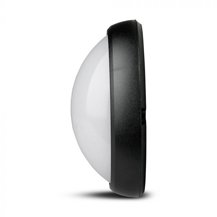 8W(560Lm) LED ceiling, oval, black, IP54, V-TAC, warm white light 3000K