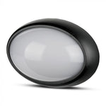 8W(560Lm) LED ceiling, oval, black, IP54, V-TAC, cold white light 6400K