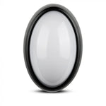 8W(560Lm) LED ceiling, oval, black, IP54, V-TAC, cold white light 6400K