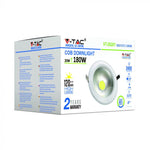 Paraugu izpārdošana 20W(2400Lm) LED COB iebūvējams Griestu gaismeklis, V-TAC, IP20, auksti balta gaisma 6000K
