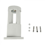 10W(1000Lm) LED uz virsmas montējams dārza gaismeklis, 25cm, V-TAC, IP65, balts, auksti balta gaisma 6400K