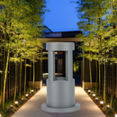 10W(1000Lm) LED uz virsmas montējams dārza gaismeklis, 25cm, V-TAC, IP65, pelēks, auksti balta gaisma 6400K