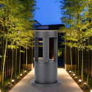 10W(1000Lm) LED uz virsmas montējams dārza gaismeklis, 25cm, V-TAC, IP65, melns, auksti balta gaisma 6400K