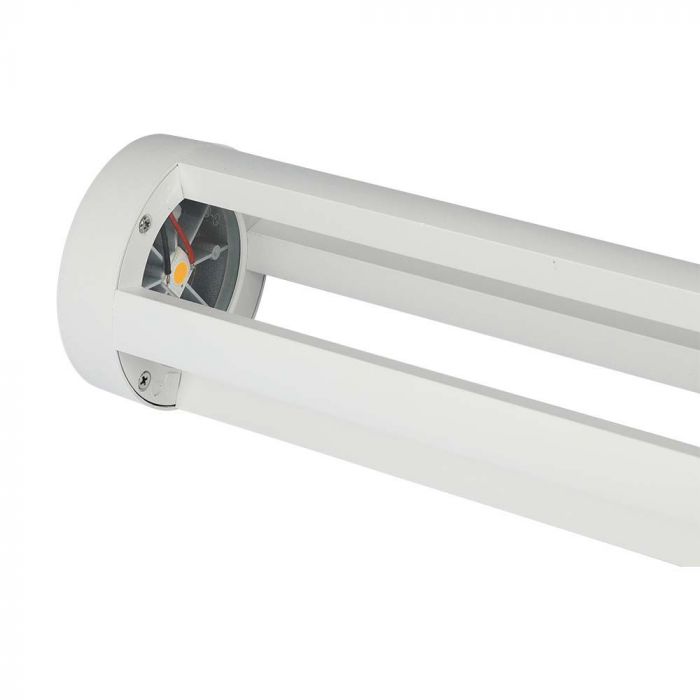 10W(1000Lm) LED uz virsmas montējams dārza gaismeklis, 80cm,V-TAC, IP65, balts, neitrāli balta gaisma 4000K
